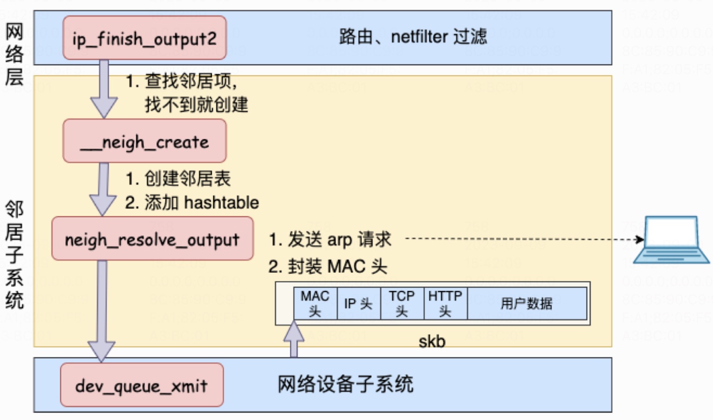 邻居子系统设置 mac 地址